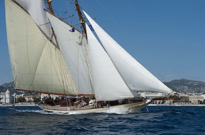 The 35-metre schooner, Sunshine, built in Burma in 2004 and based on old original Fife drawings.