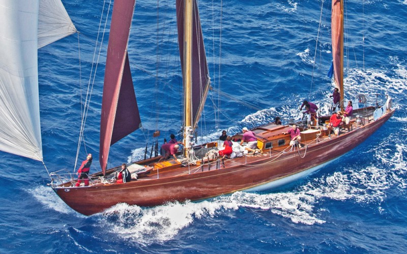 The magnificent 83' yawl, Agneta.