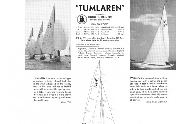 tumlare yacht for sale