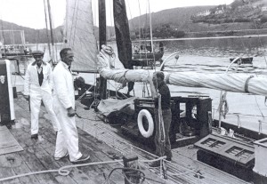 Varuna lying alongside Sandquay, 1955