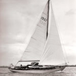 black and white sailing photo