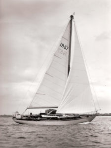 black and white sailing photo
